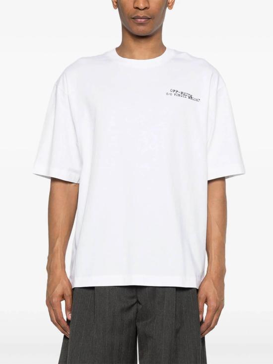 26SS 오프화이트 반팔 티셔츠 44MAA120S26J00K100 White - OFF WHITE
