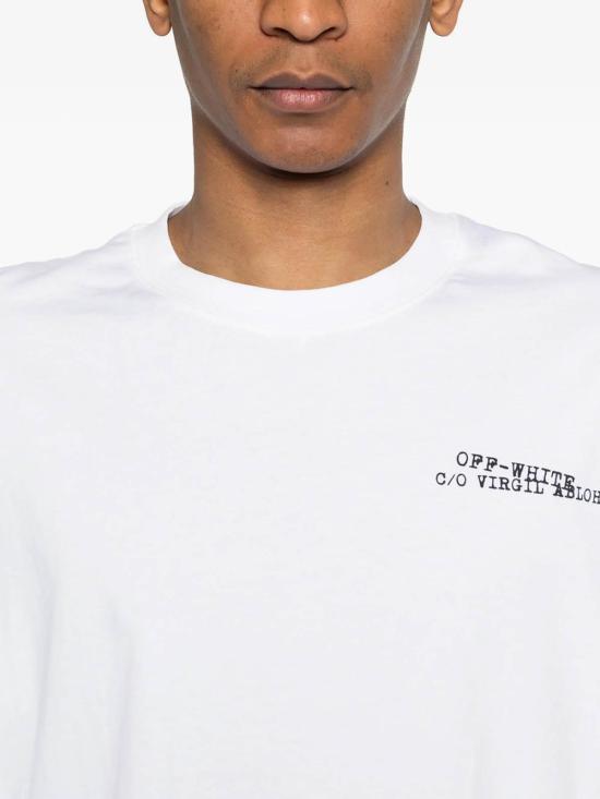 26SS 오프화이트 반팔 티셔츠 44MAA120S26J00K100 White - OFF WHITE