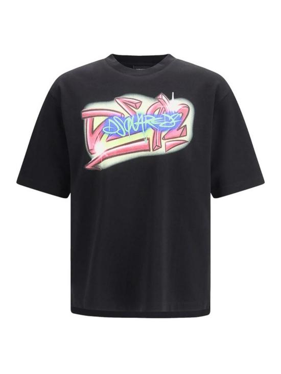 26SS 디스퀘어드2 반팔 티셔츠 D20033S71GD1652900 Black