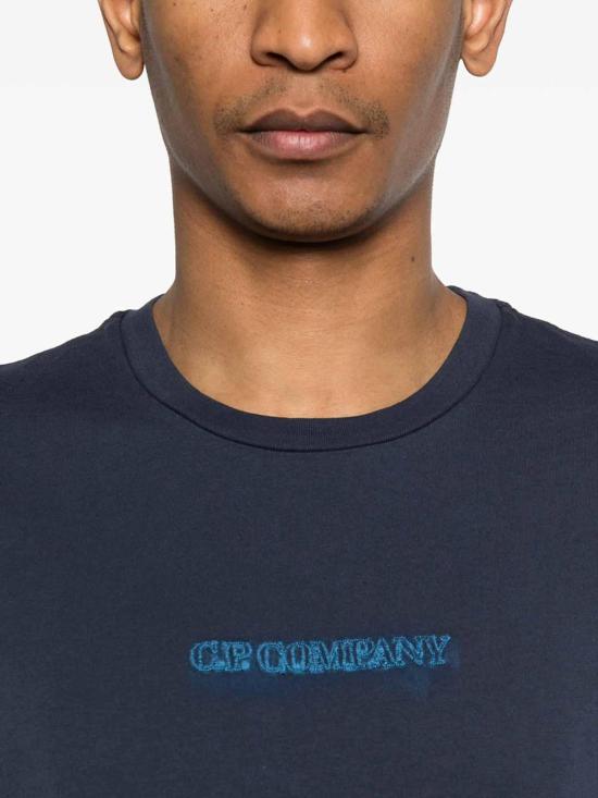 26SS 씨피 컴퍼니 반팔 티셔츠 MTS292A005431G889 Blue - C.P. COMPANY