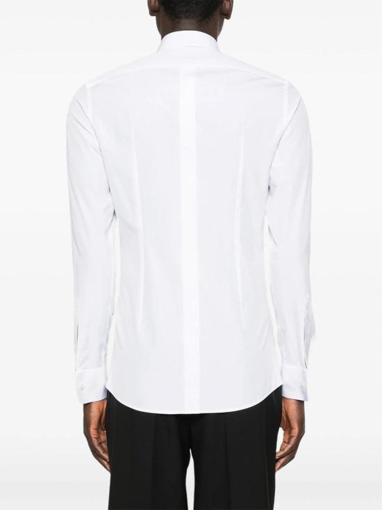 26SS 돌체앤가바나 코튼 포플린 골드 핏 턱시도 셔츠 G5EN5TGK006W0800 White - DOLCE & GABBANA