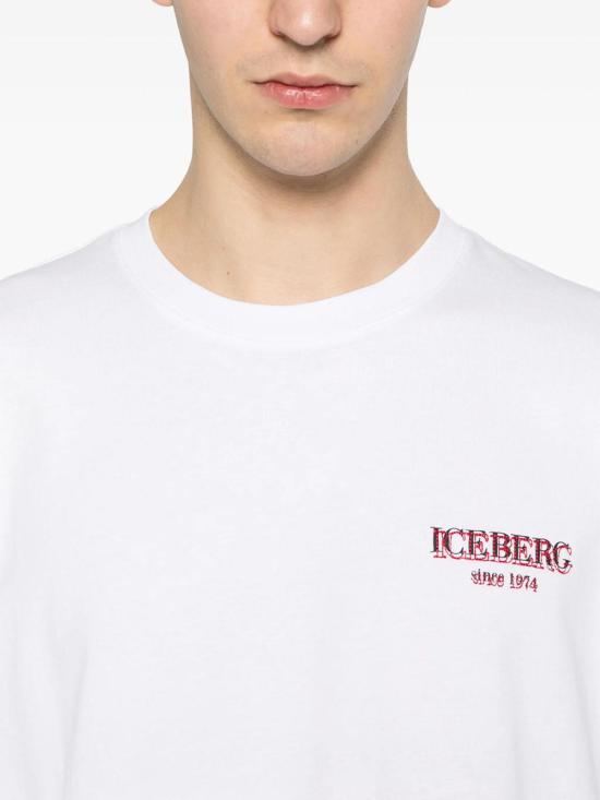 26SS 아이스 비 아이스버그 반팔 티셔츠 F046627A1101 White - ICE B ICEBERG
