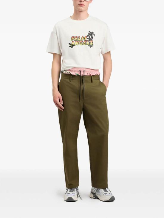 26SS 팜앤젤스 반팔 티셔츠 PMAA109S26JER00C0384 White - PALM ANGELS