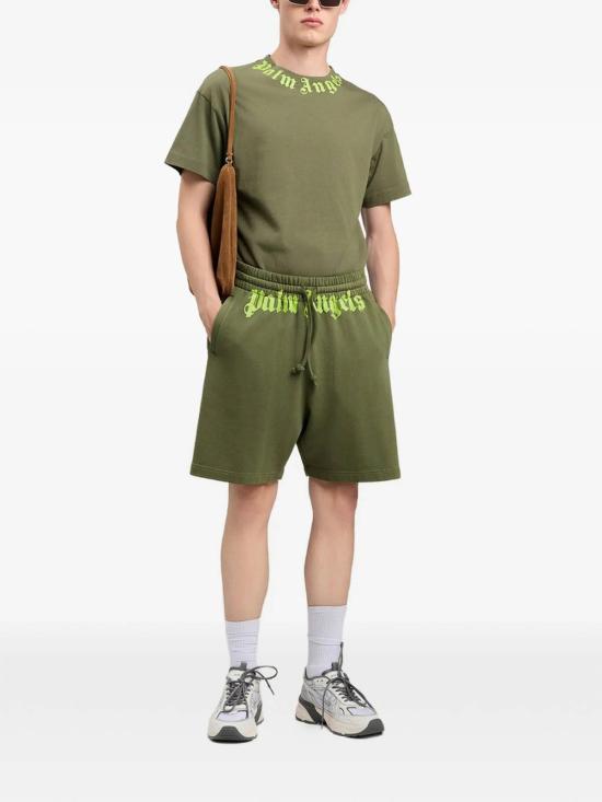 26SS 팜앤젤스 반팔 티셔츠 PMAA109S26JER0085614 Green - PALM ANGELS