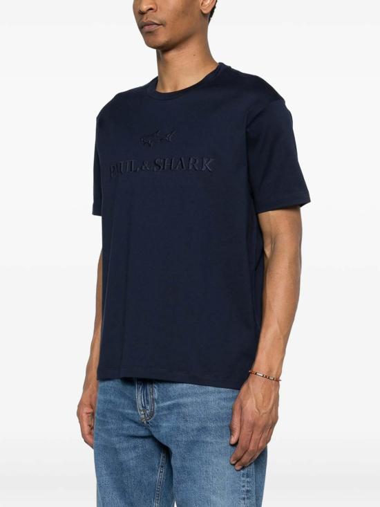 26SS 폴앤샤크 반팔 티셔츠 26411012013 Blue - PAUL & SHARK