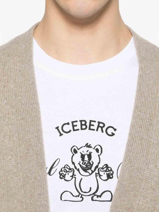 26SS 아이스 비 아이스버그 반팔 티셔츠 F04763061101 White - ICE B ICEBERG