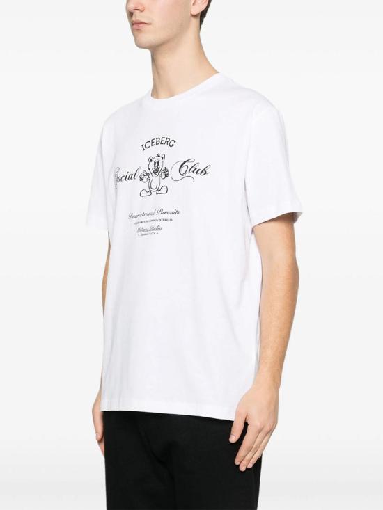 26SS 아이스 비 아이스버그 반팔 티셔츠 F04763061101 White - ICE B ICEBERG