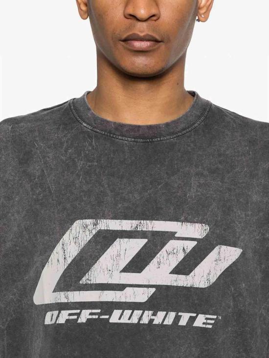 26SS 오프화이트 반팔 티셔츠 44MAA120S26J00A001 Black - OFF WHITE
