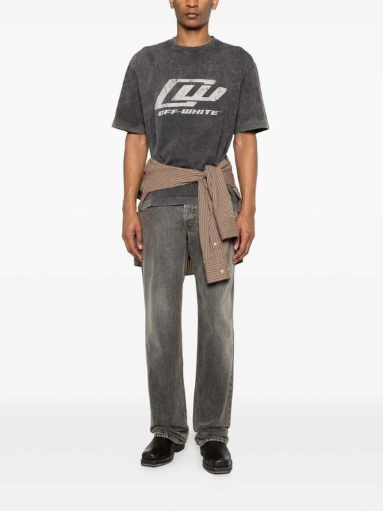 26SS 오프화이트 반팔 티셔츠 44MAA120S26J00A001 Black - OFF WHITE