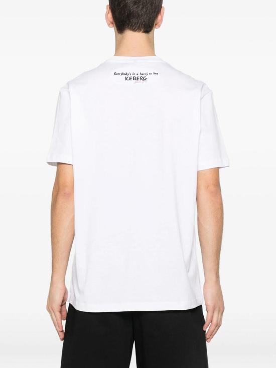 26SS 아이스 비 아이스버그 반팔 티셔츠 F04463251101 White - ICE B ICEBERG