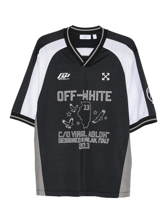 26SS 오프화이트 반팔 티셔츠 44MAD013S26J001001 Black