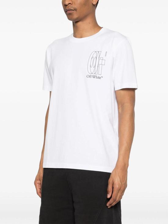 26SS 오프화이트 반팔 티셔츠 44MAA027S26J003100 White - OFF WHITE