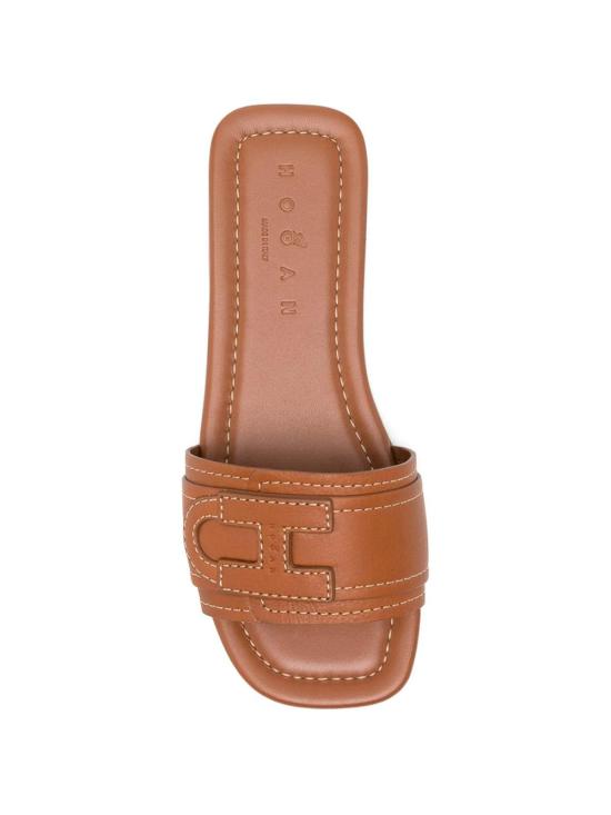 26SS 호간 뮬/슬리퍼 HXW6850GC20KXTS003 Brown - HOGAN