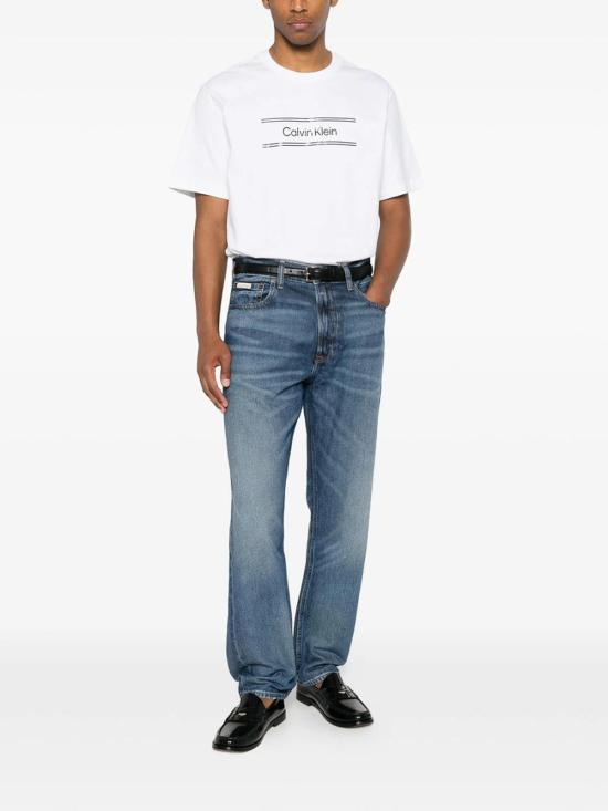 26FW 캘빈클라인 스트레이트 팬츠 LV04RG796G4ENLEFLA Blue - CALVIN KLEIN
