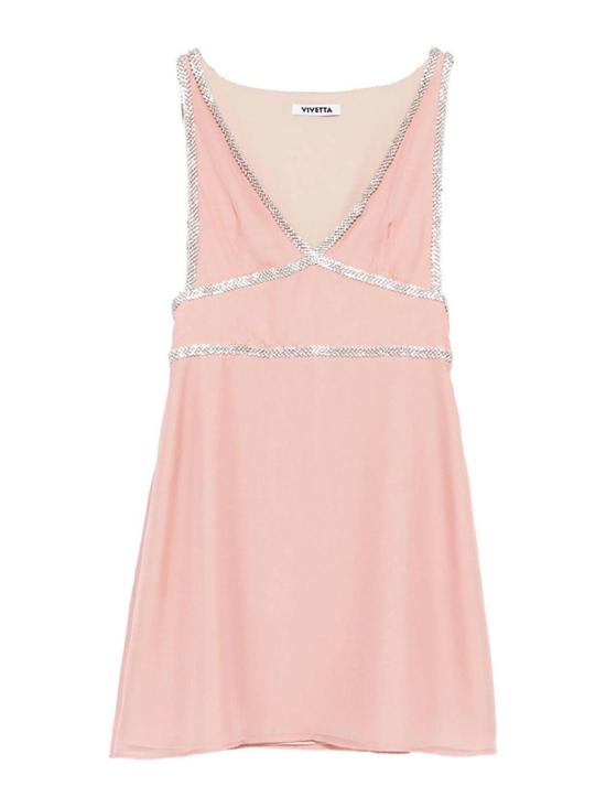 26SS 비베타 숏 원피스 VM1AB0271TE0604222 Nude Neutrals