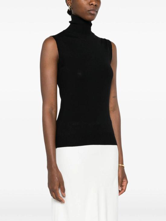 26FW 스포트막스 민소매 티셔츠 SPXESCHIMO030F006 Black - SPORTMAX