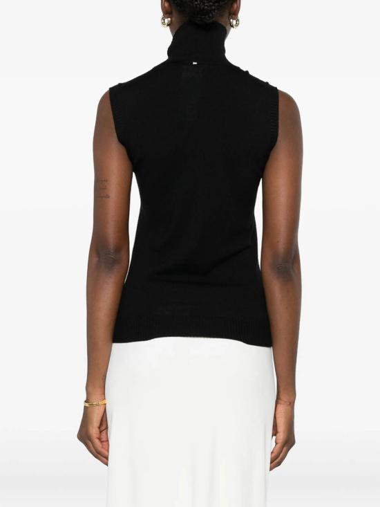 26FW 스포트막스 민소매 티셔츠 SPXESCHIMO030F006 Black - SPORTMAX
