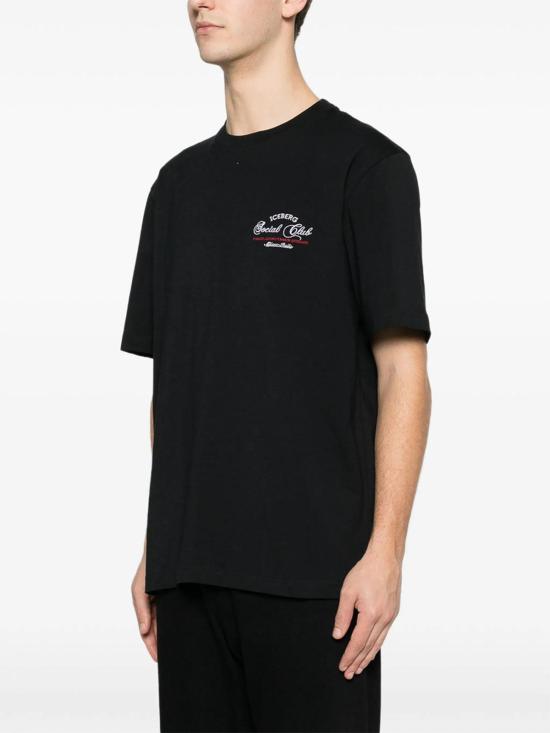 26SS 아이스 비 아이스버그 반팔 티셔츠 F02063259000 Black - ICE B ICEBERG