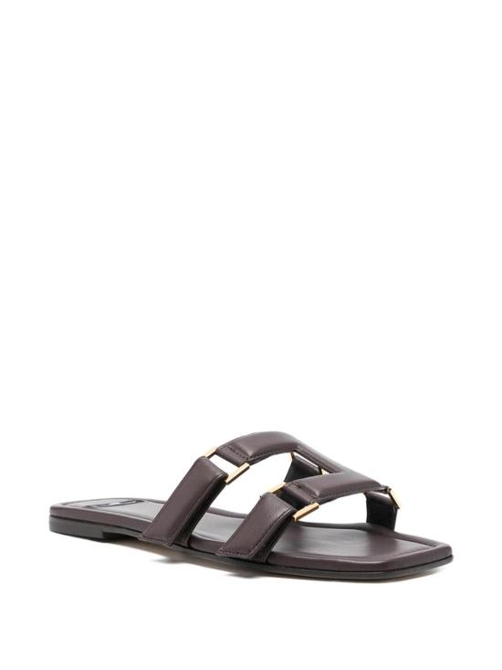 26SS 엘리자베타프랜치 뮬/슬리퍼 SA50L62E2644 Brown - ELISABETTA FRANCHI