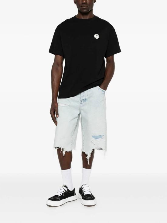26SS 팜앤젤스 반팔 티셔츠 PMAA109S26JER00B1003 Black - PALM ANGELS