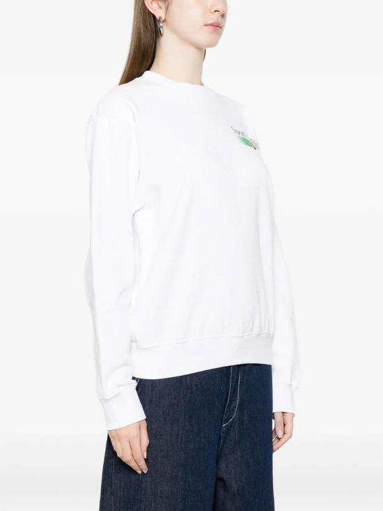 26SS 스포티앤리치 긴팔 티셔츠 ST07161174 White - SPORTY & RICH