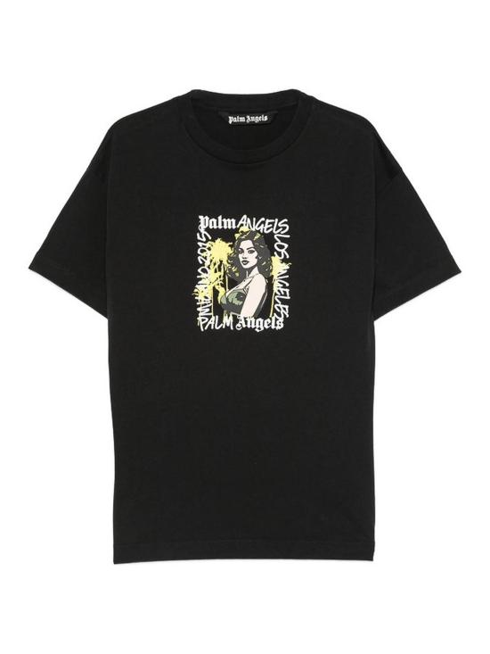 26SS 팜앤젤스 반팔 티셔츠 PMAA109S26JER00F1084 Black