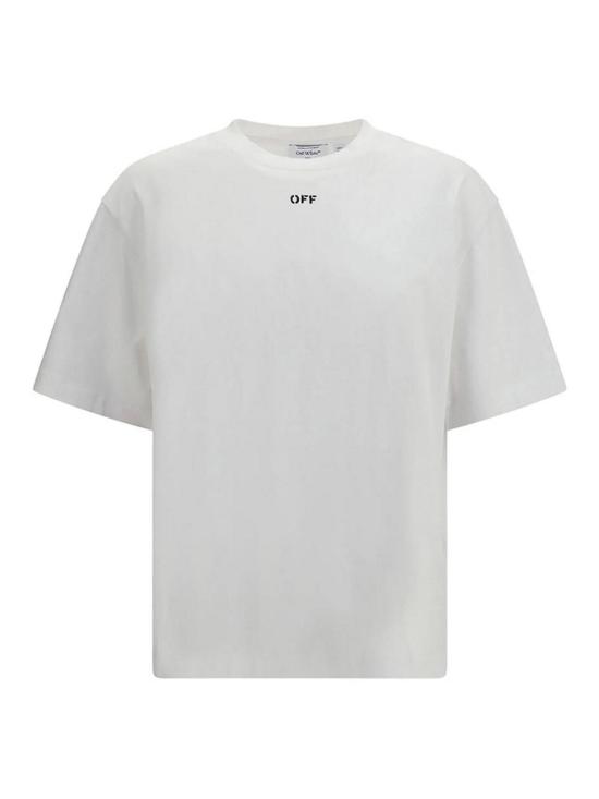 26SS 오프화이트 반팔 티셔츠 44MAA120S26J004100 White