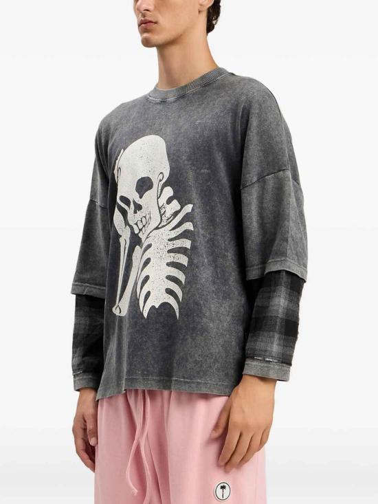 26SS 팜앤젤스 탑 PMAB05ES26JER0011003 Grey - PALM ANGELS