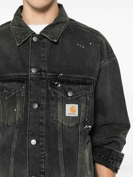 26FW 칼하트 데님 자켓 I03335289EJ Black - CARHARTT