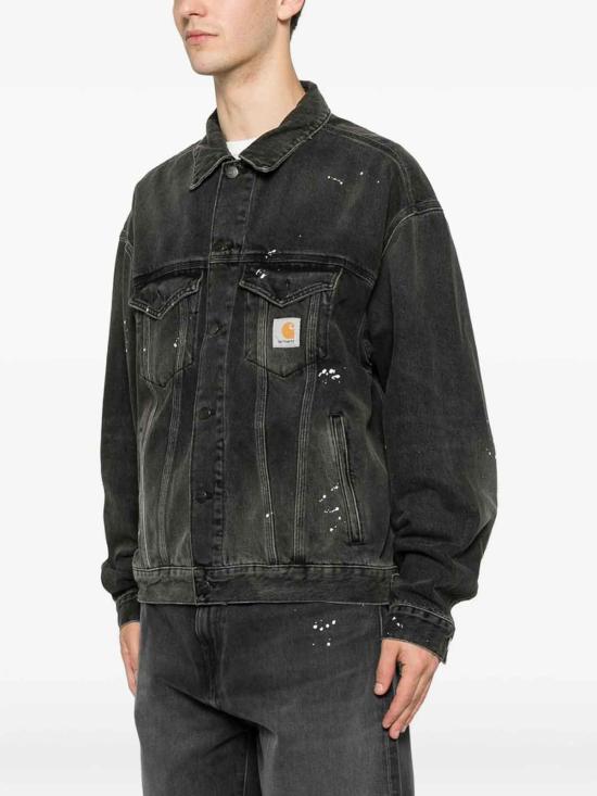 26FW 칼하트 데님 자켓 I03335289EJ Black - CARHARTT