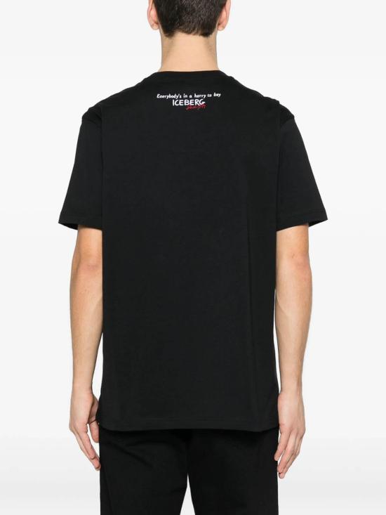 26SS 아이스 비 아이스버그 반팔 티셔츠 F04463259000 Black - ICE B ICEBERG