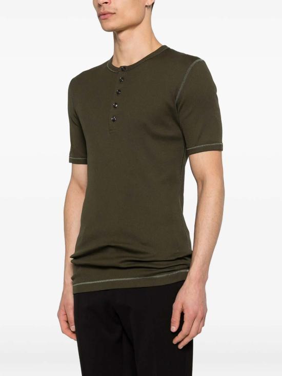 26SS 돌체앤가바나 코튼 세라피노 티셔츠 G8QX6TG7P0DM4001 Green - DOLCE & GABBANA