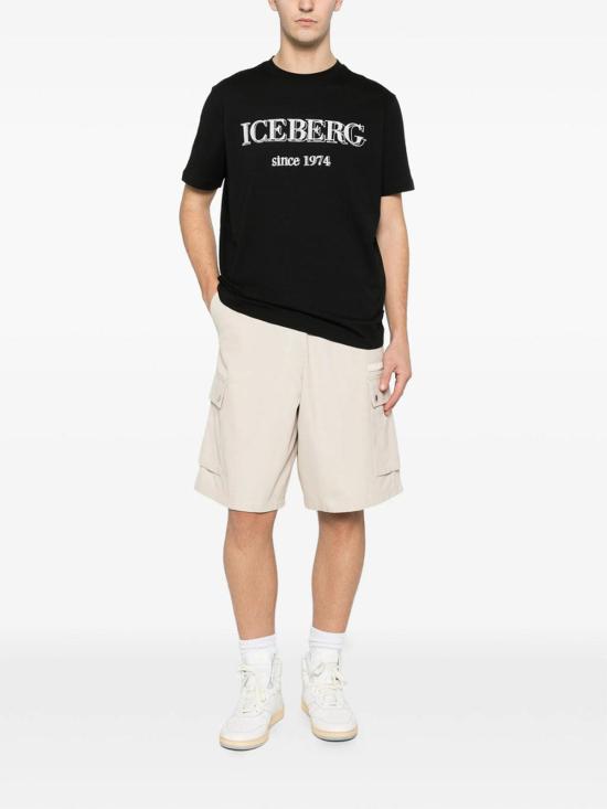 26SS 아이스 비 아이스버그 반팔 티셔츠 F014627A9000 Black - ICE B ICEBERG