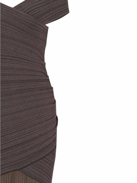 26SS 발망 롱 원피스 GF0RPB15KJ688DJ Brown - BALMAIN