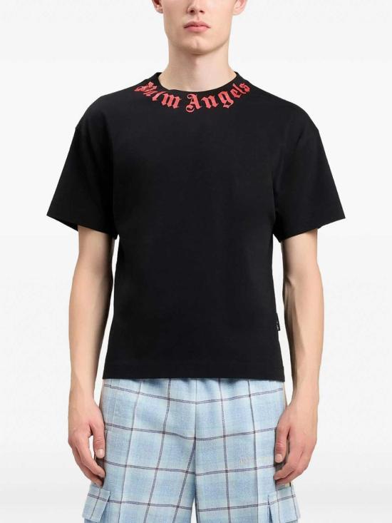 26SS 팜앤젤스 반팔 티셔츠 PMAA109S26JER0081025 Black - PALM ANGELS