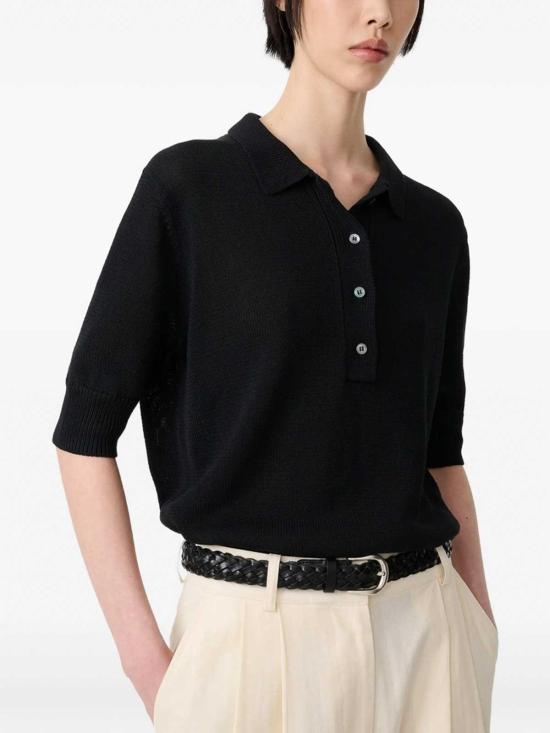 26SS 스튜디오 니콜슨 폴로 티셔츠 SNW1892 Black - STUDIO NICHOLSON