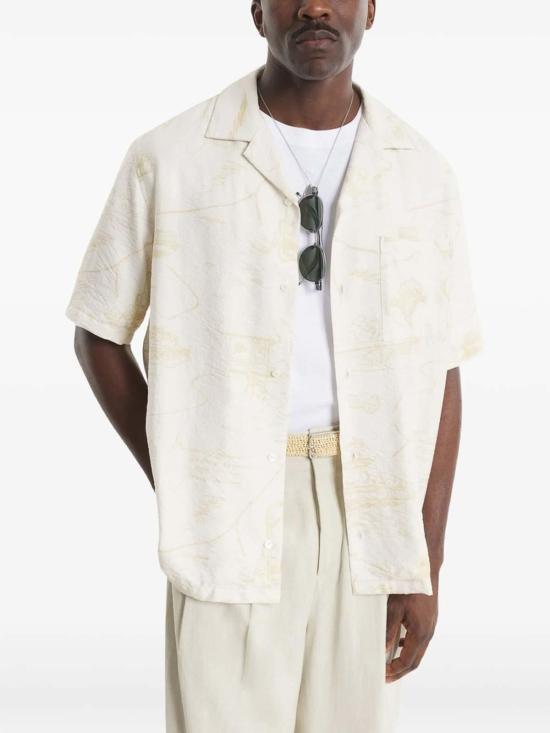 26SS 메종키츠네 셔츠 QM00404WW9103BEIST Beige - MAISON KITSUNE