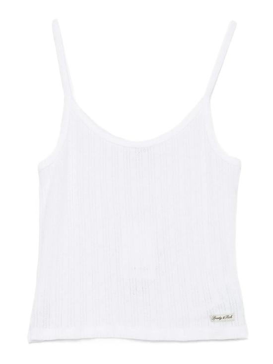 26FW 스포티앤리치 민소매 티셔츠 TO11076326WHITE