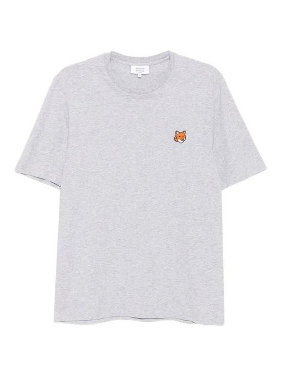26SS 메종키츠네 폭스 헤드 레귤러 티셔츠 PM00107KJ7026LGGRE Grey