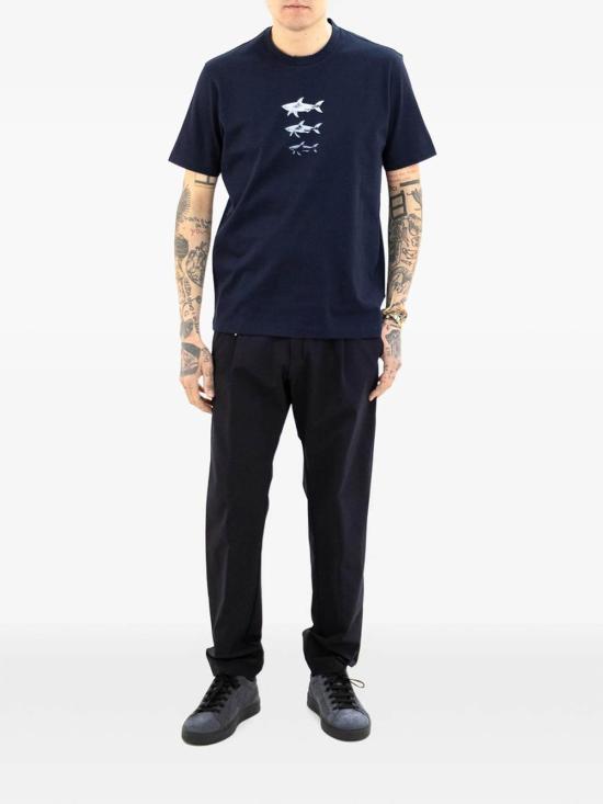 26SS 폴앤샤크 반팔 티셔츠 26411048013 Blue - PAUL & SHARK