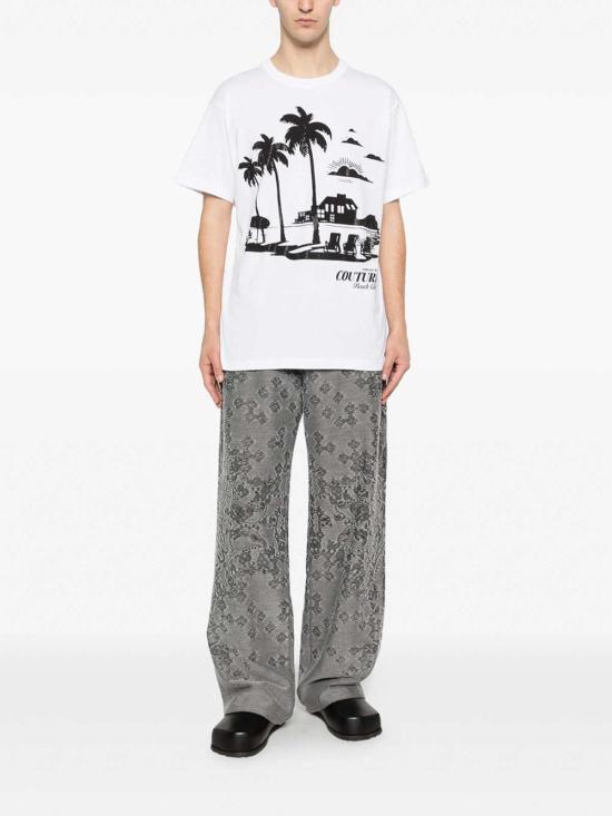 26SS 베르사체 반팔 티셔츠 80GAHT11CJ00T003 White - VERSACE