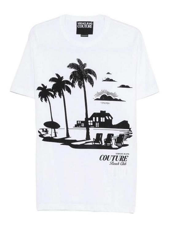 26SS 베르사체 반팔 티셔츠 80GAHT11CJ00T003 White