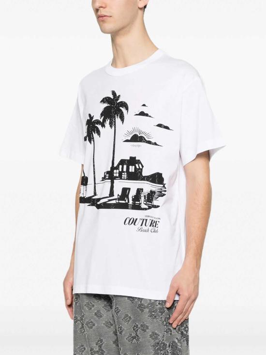 26SS 베르사체 반팔 티셔츠 80GAHT11CJ00T003 White - VERSACE