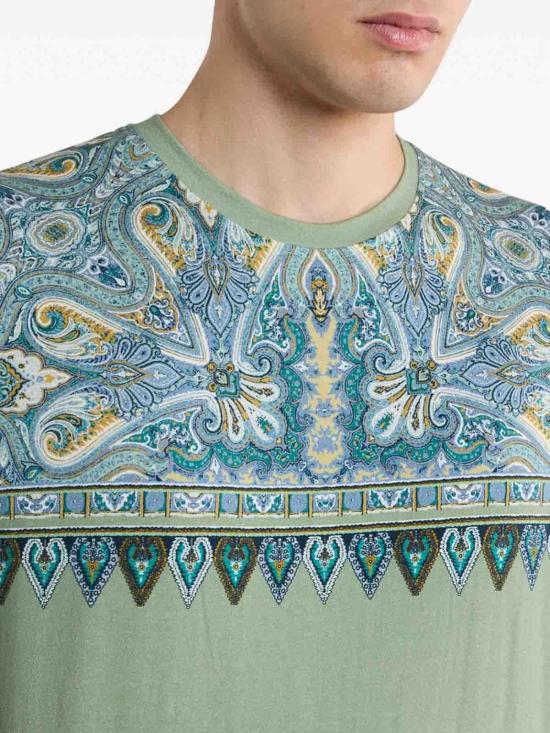 26SS 에트로 반팔 티셔츠 AKI12MRMA002X0890 Green - ETRO