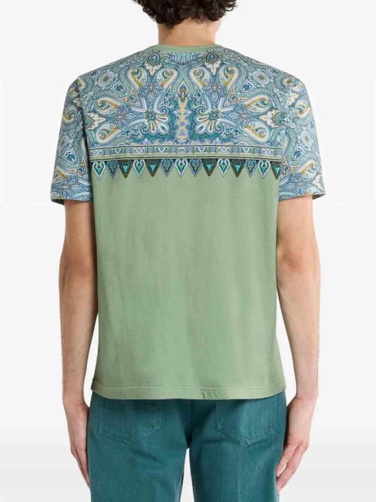 26SS 에트로 반팔 티셔츠 AKI12MRMA002X0890 Green - ETRO