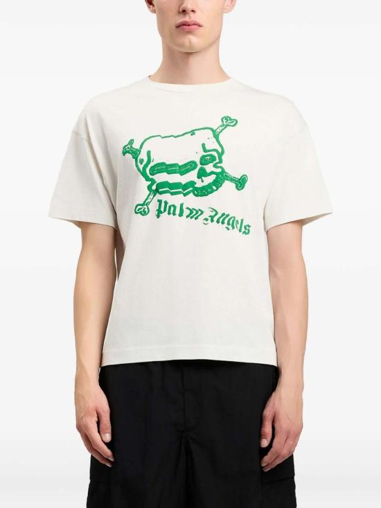 26SS 팜앤젤스 반팔 티셔츠 PMAA109S26JER0040355 White - PALM ANGELS