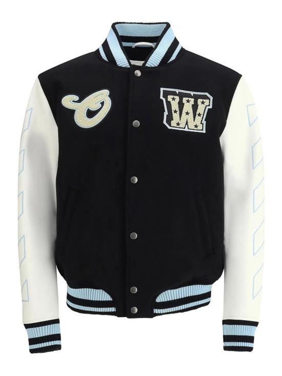 26SS 오프화이트 가죽 자켓 44XJA122S26L002001 Black