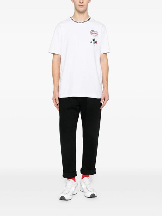 26SS 아이스 비 아이스버그 반팔 티셔츠 F043627A1101 White - ICE B ICEBERG