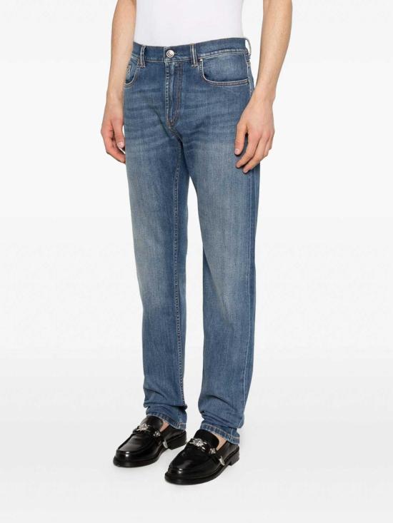 26SS 베르사체 스트레이트 팬츠 1A1783710243631D800 Blue - VERSACE