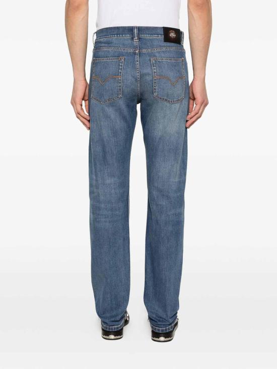26SS 베르사체 스트레이트 팬츠 1A1783710243631D800 Blue - VERSACE